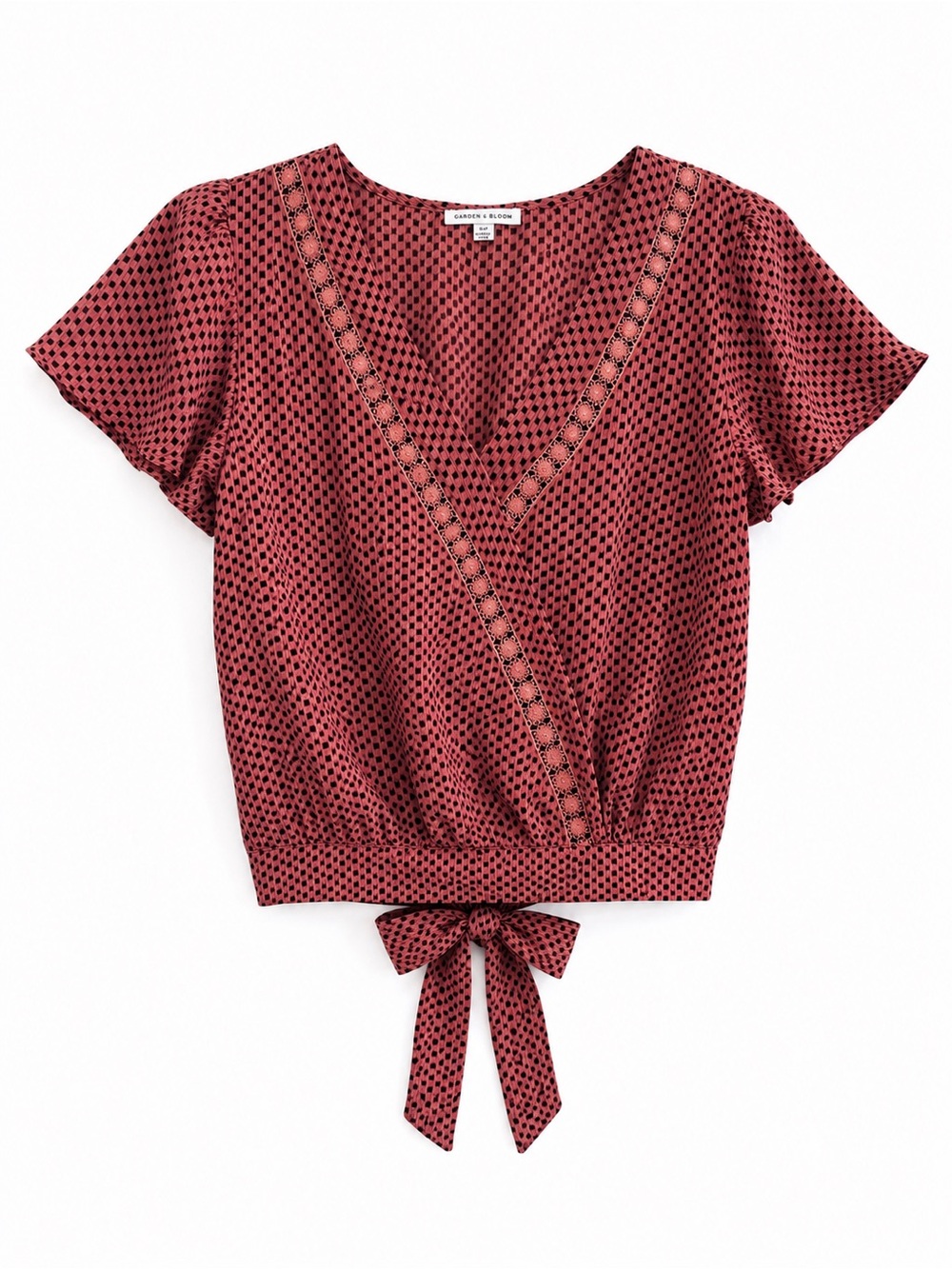 Rust Red Polka Dot Wrap